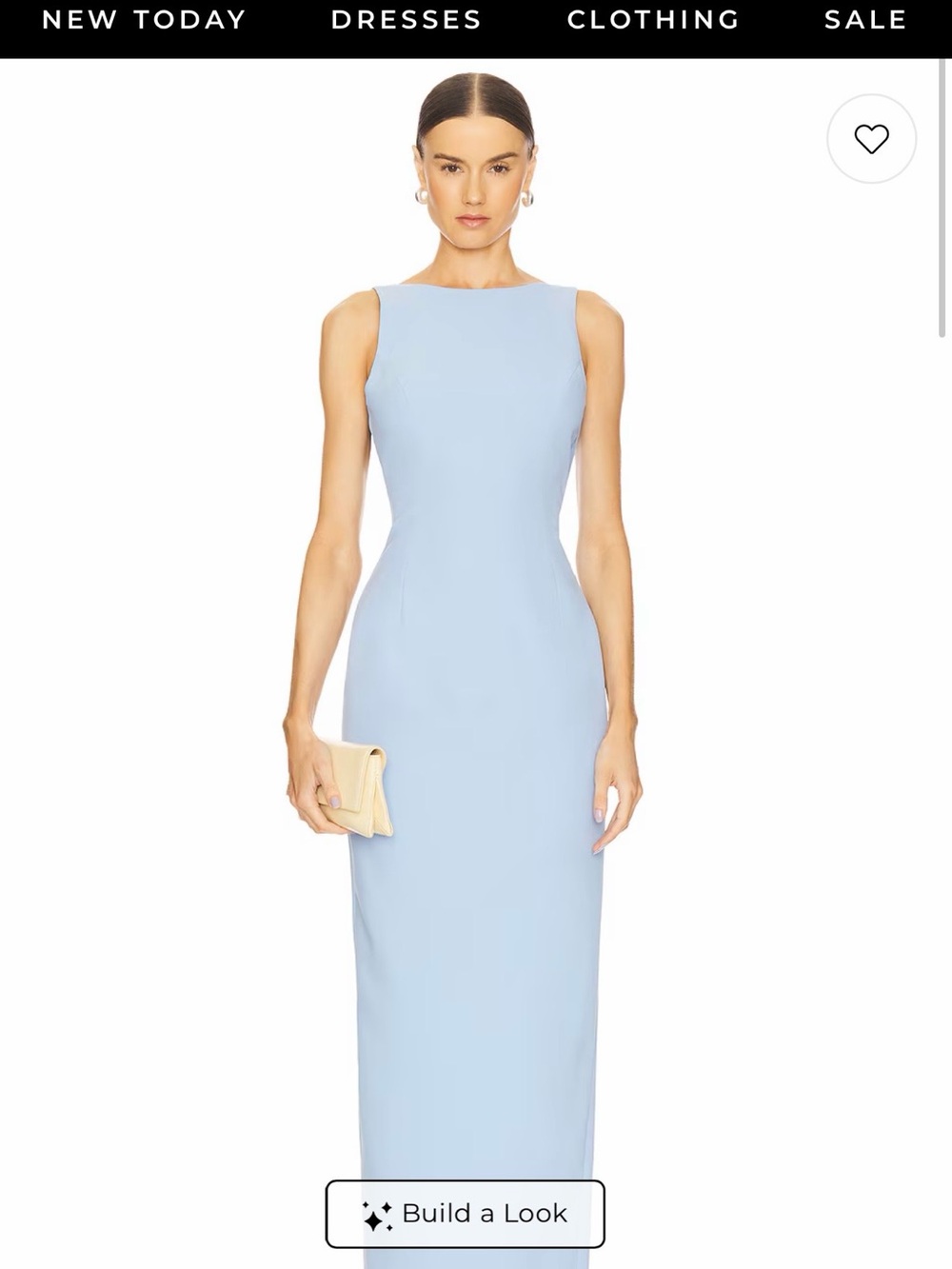 Revolve-Amanda Uprichard -Marbella maxi dress in baby blue